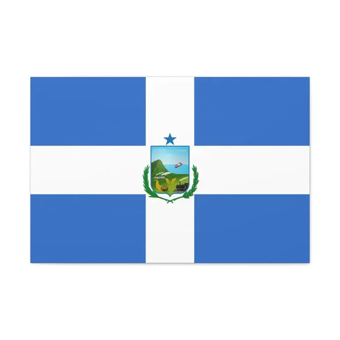 Flag of Manta Ecuador - Canvas Wall Art - The Sticker Space