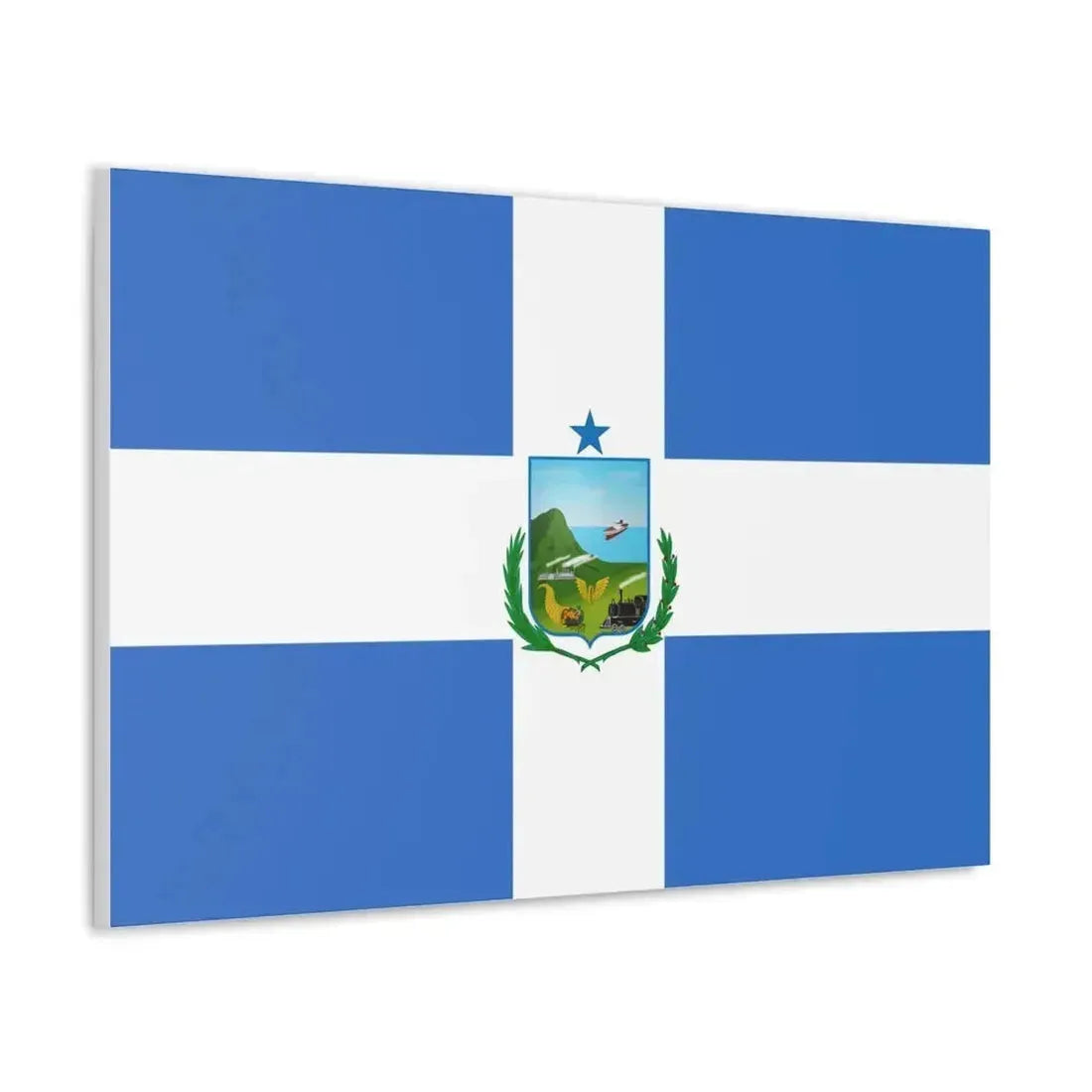 Flag of Manta Ecuador - Canvas Wall Art - The Sticker Space