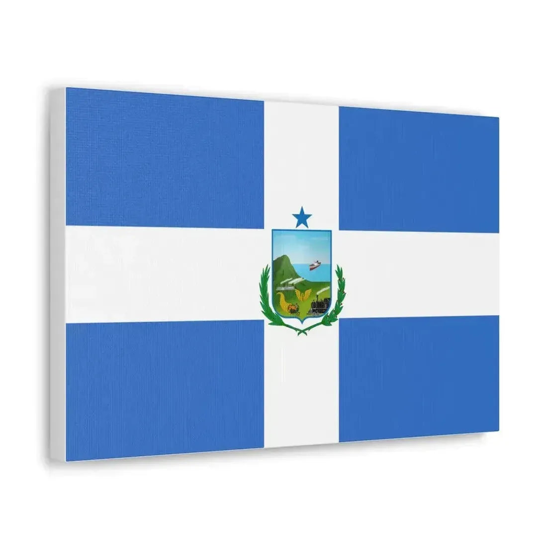 Flag of Manta Ecuador - Canvas Wall Art - The Sticker Space