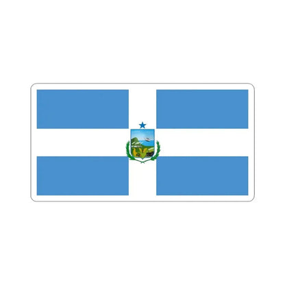 Flag of Manta Ecuador (Ecuador) STICKER Vinyl Kiss-Cut Decal 6 Inch White - The Sticker Space