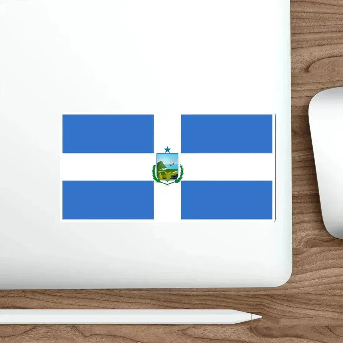 Flag of Manta Ecuador STICKER Vinyl Die-Cut Decal - The Sticker Space