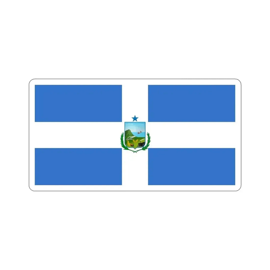 Flag of Manta Ecuador STICKER Vinyl Die-Cut Decal - The Sticker Space