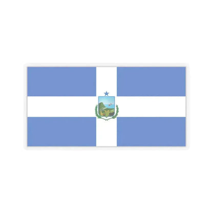 Flag of Manta Ecuador - STICKER Vinyl Kiss-Cut Decal 2 Inch Transparent - The Sticker Space