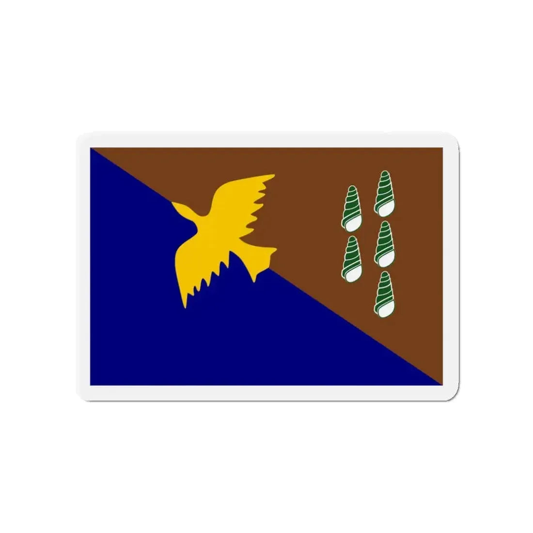 Flag of Manus Papa New Guinea - Refrigerator Magnet 3 Inch - The Sticker Space