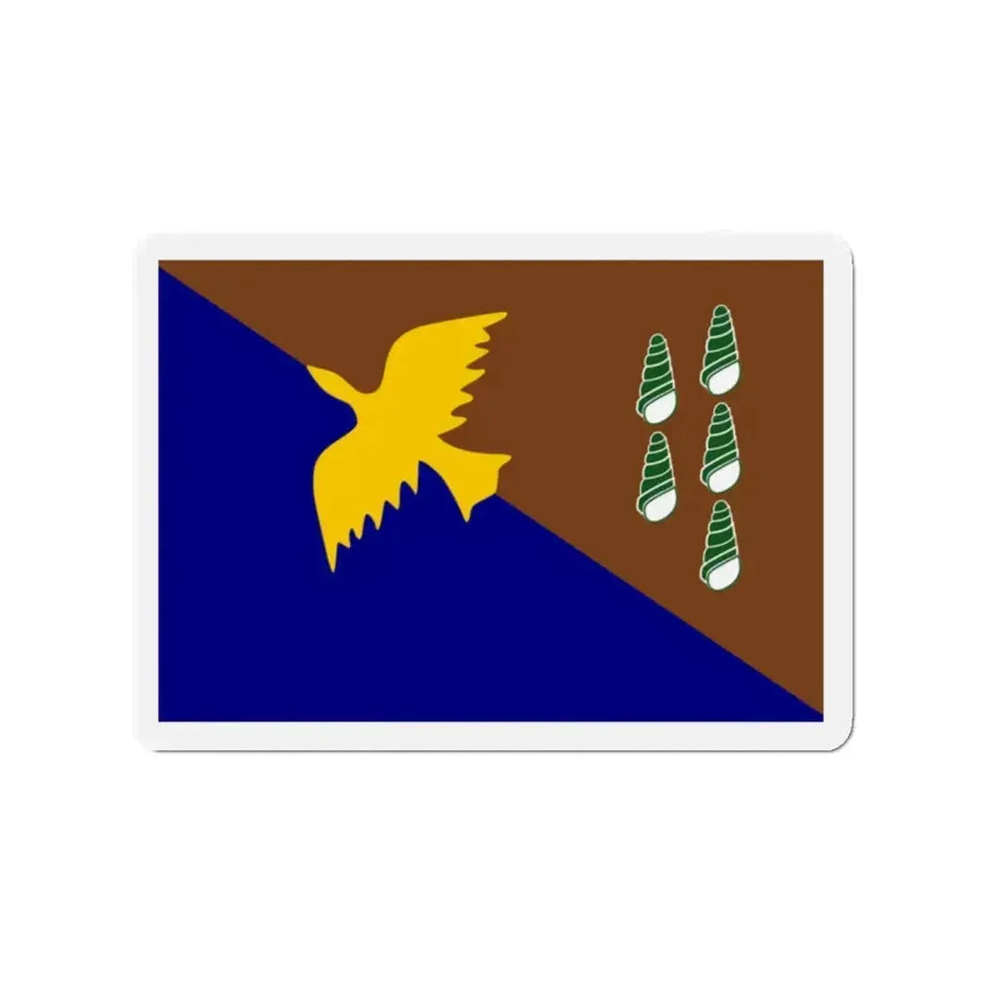 Flag of Manus Papa New Guinea - Refrigerator Magnet - The Sticker Space