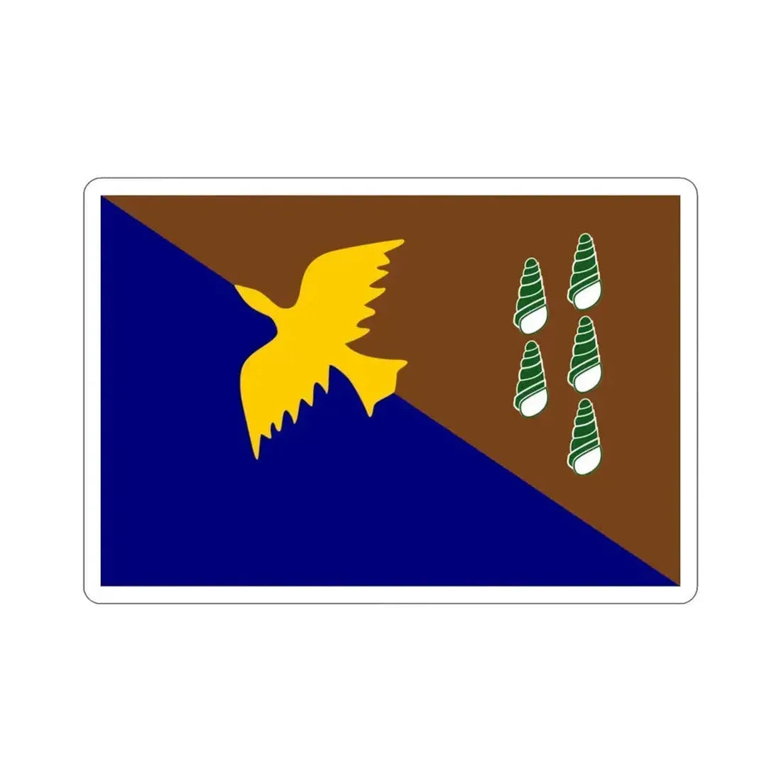 Flag of Manus Papa New Guinea STICKER Vinyl Die-Cut Decal 3 Inch - The Sticker Space