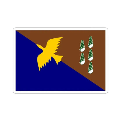 Flag of Manus Papa New Guinea - STICKER Vinyl Kiss-Cut Decal 3 Inch White - The Sticker Space