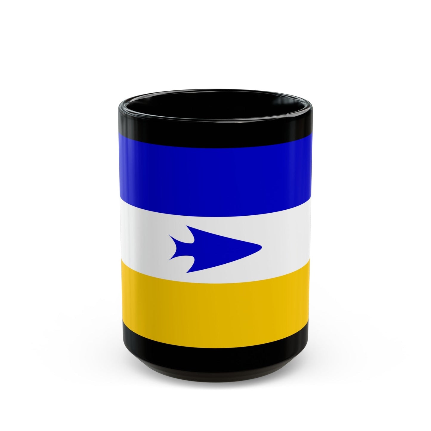 Flag of Mapuche - Black Coffee Mug-15oz-The Sticker Space