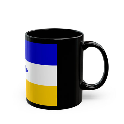 Flag of Mapuche - Black Coffee Mug-The Sticker Space