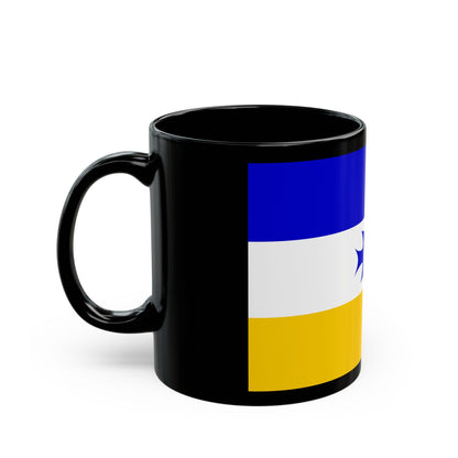 Flag of Mapuche - Black Coffee Mug-The Sticker Space