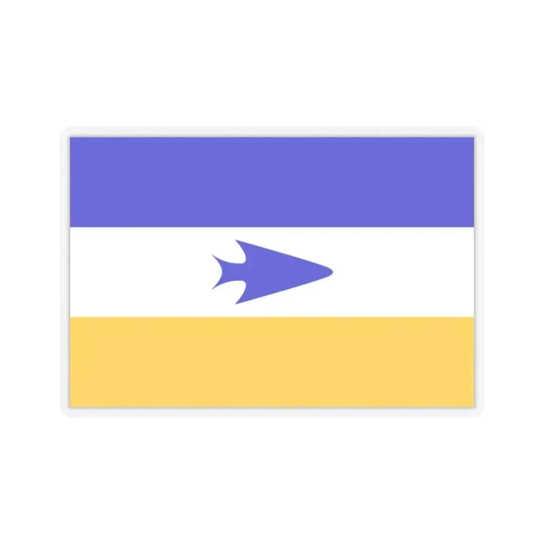 Flag of Mapuche - STICKER Vinyl Kiss-Cut Decal 2 Inch Transparent - The Sticker Space