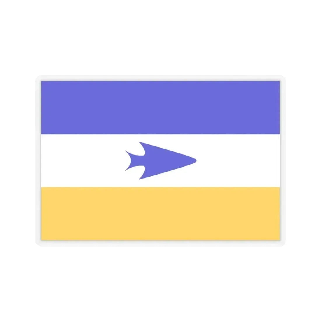 Flag of Mapuche - STICKER Vinyl Kiss-Cut Decal 3 Inch Transparent - The Sticker Space