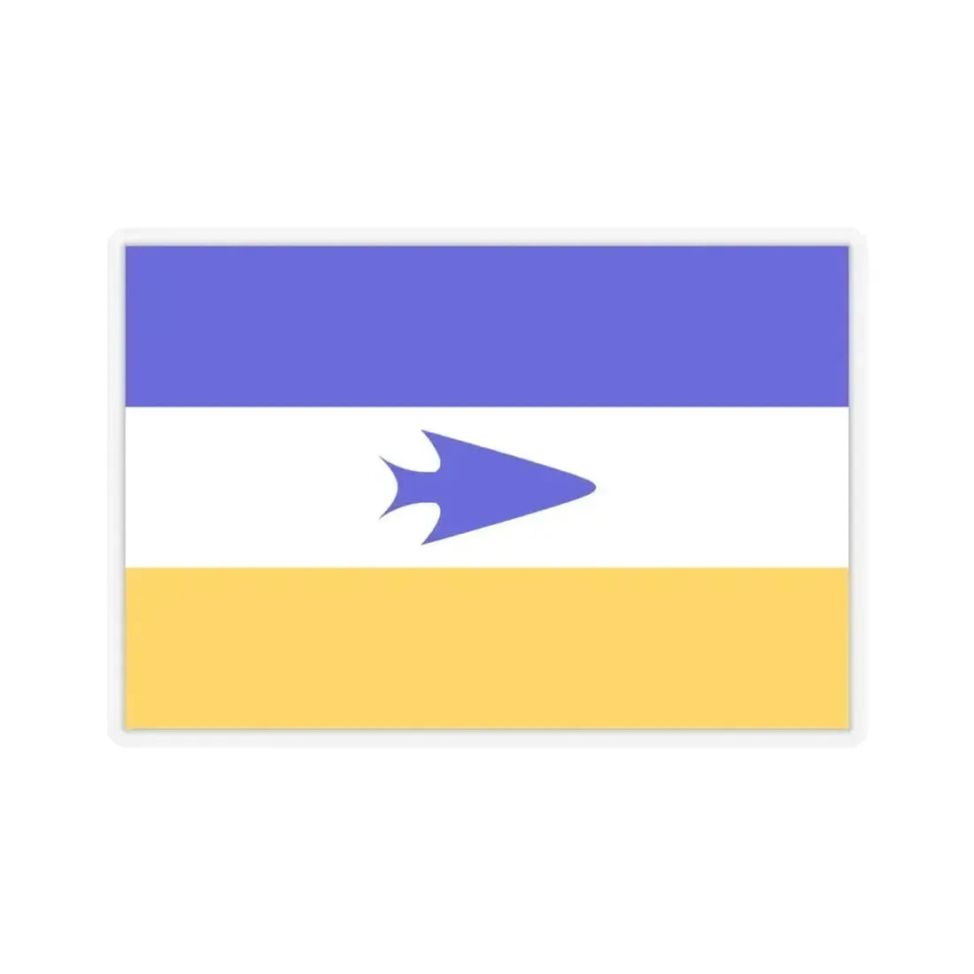 Flag of Mapuche - STICKER Vinyl Kiss-Cut Decal 4 Inch Transparent - The Sticker Space