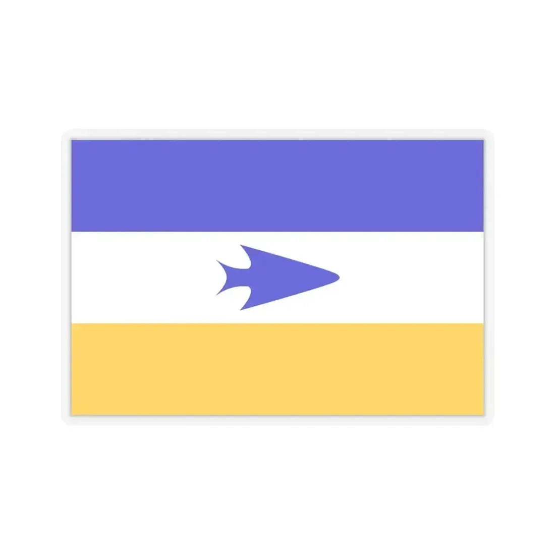 Flag of Mapuche - STICKER Vinyl Kiss-Cut Decal 6 Inch Transparent - The Sticker Space