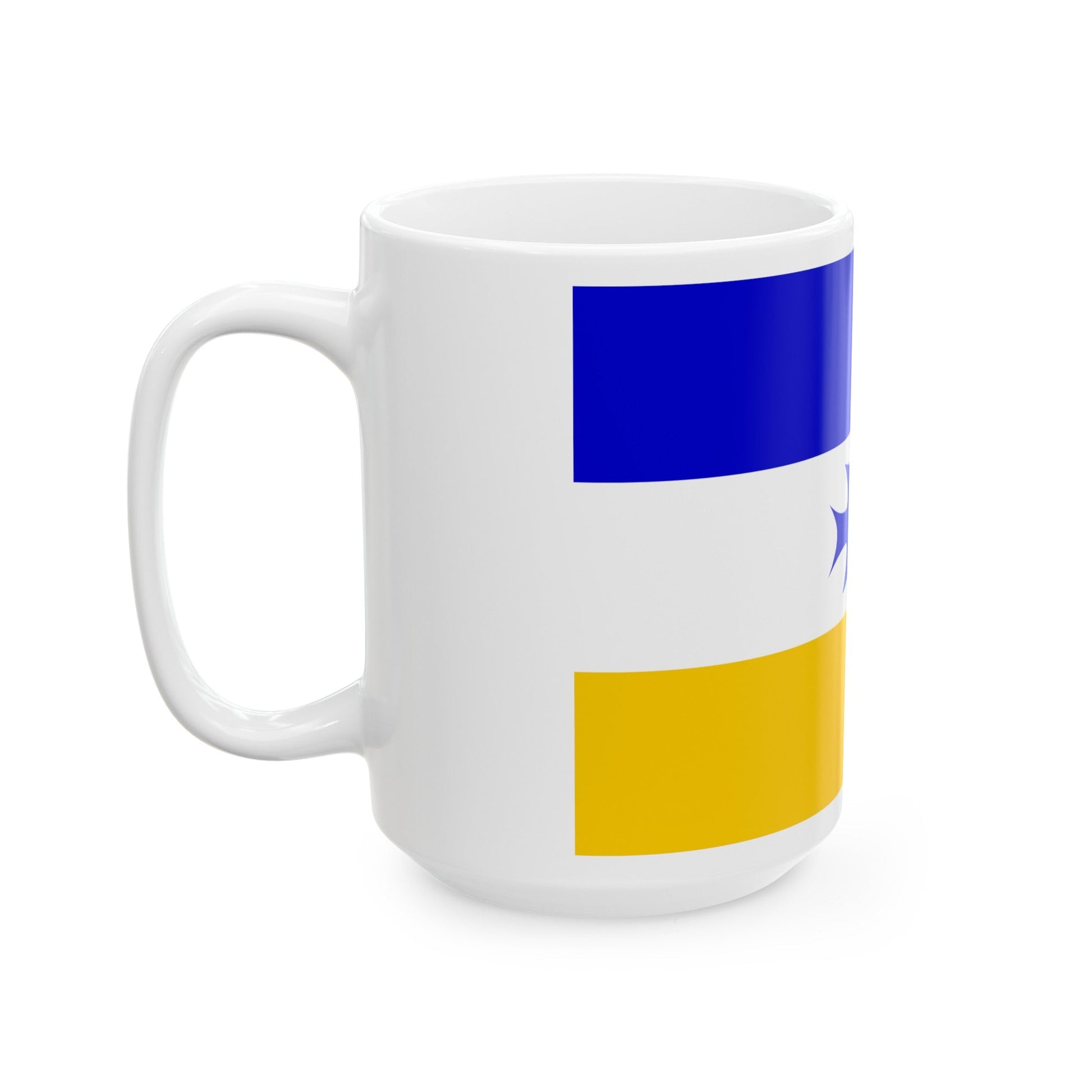 Flag of Mapuche - White Coffee Mug-The Sticker Space