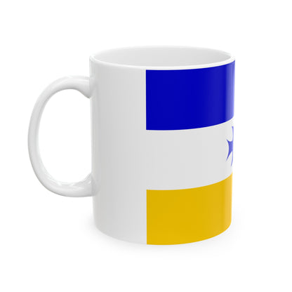 Flag of Mapuche - White Coffee Mug-The Sticker Space