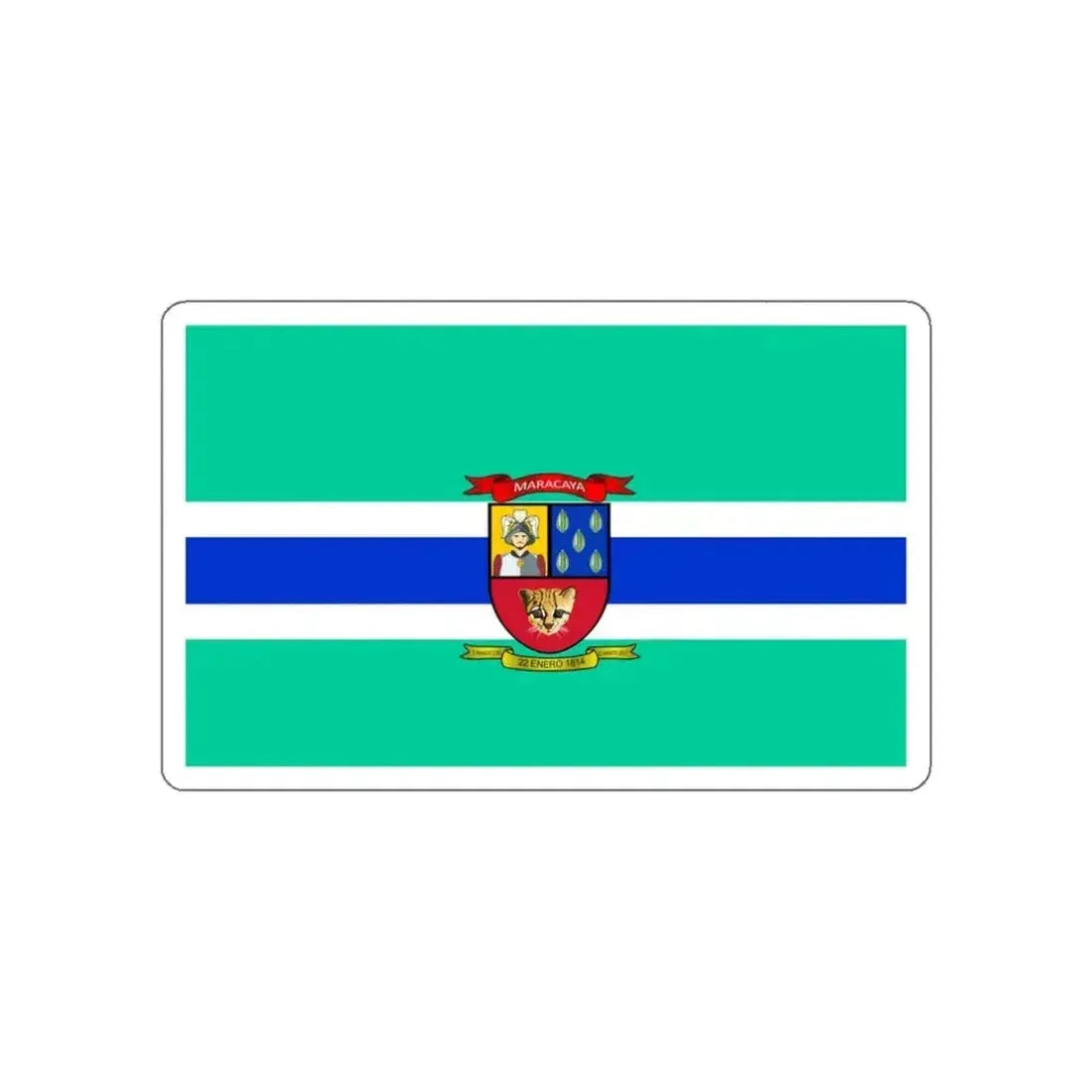 Flag of Maracay Venezuela STICKER Vinyl Die-Cut Decal - The Sticker Space