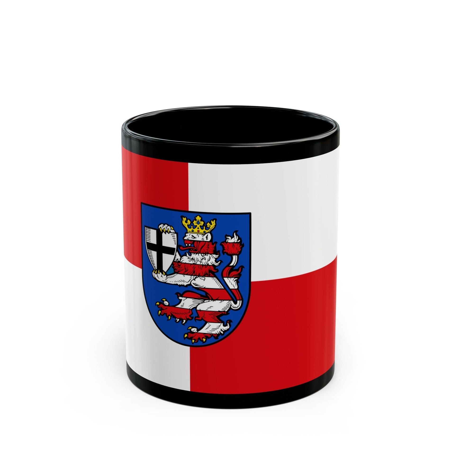 Flag of Marburg Biedenkopf Germany - Black Coffee Mug-11oz-The Sticker Space