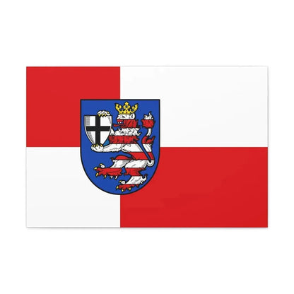 Flag of Marburg Biedenkopf Germany - Canvas Wall Art 30" x 20" 1.25" - The Sticker Space