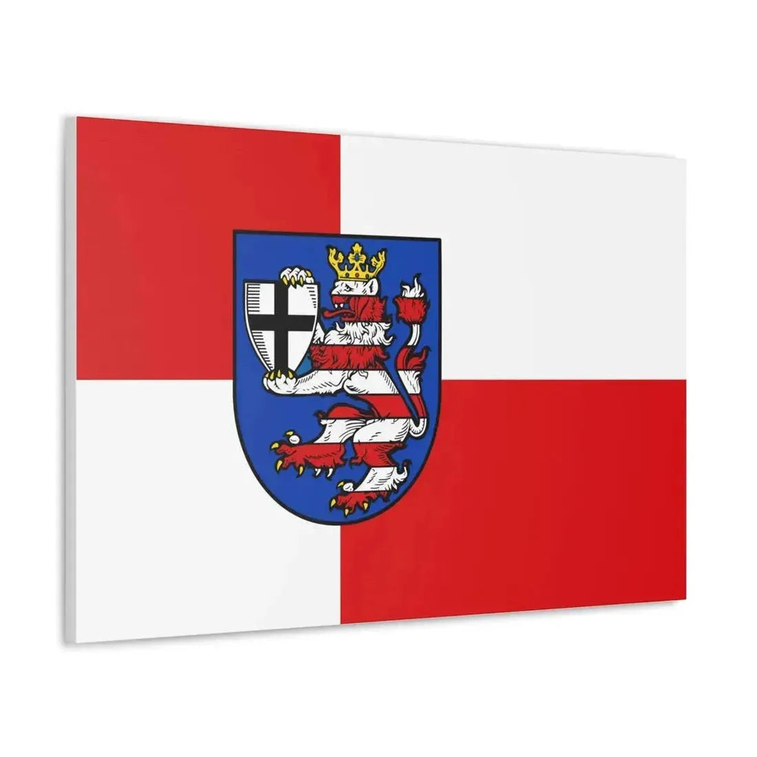 Flag of Marburg Biedenkopf Germany - Canvas Wall Art - The Sticker Space