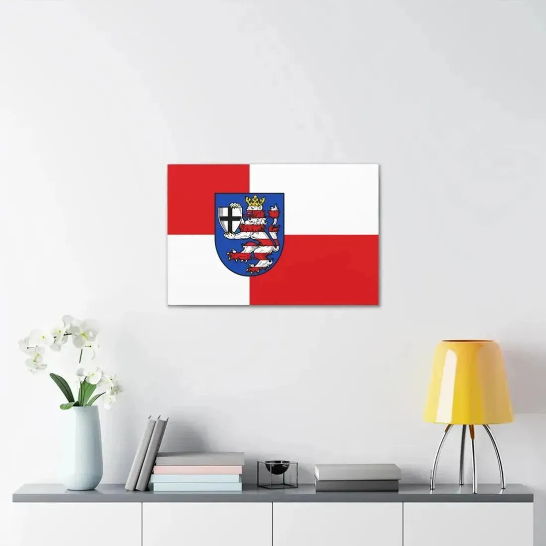 Flag of Marburg Biedenkopf Germany - Canvas Wall Art - The Sticker Space