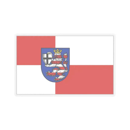 Flag of Marburg Biedenkopf Germany - STICKER Vinyl Kiss-Cut Decal 2 Inch Transparent - The Sticker Space