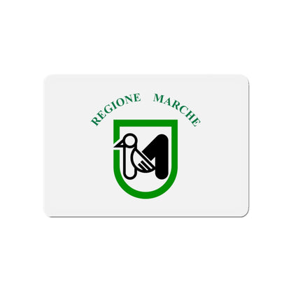 Flag of Marche Italy - Die-Cut Magnet-4" x 4"-The Sticker Space