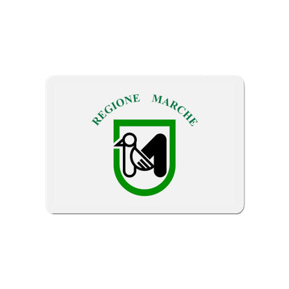 Flag of Marche Italy - Die-Cut Magnet-6 × 6"-The Sticker Space