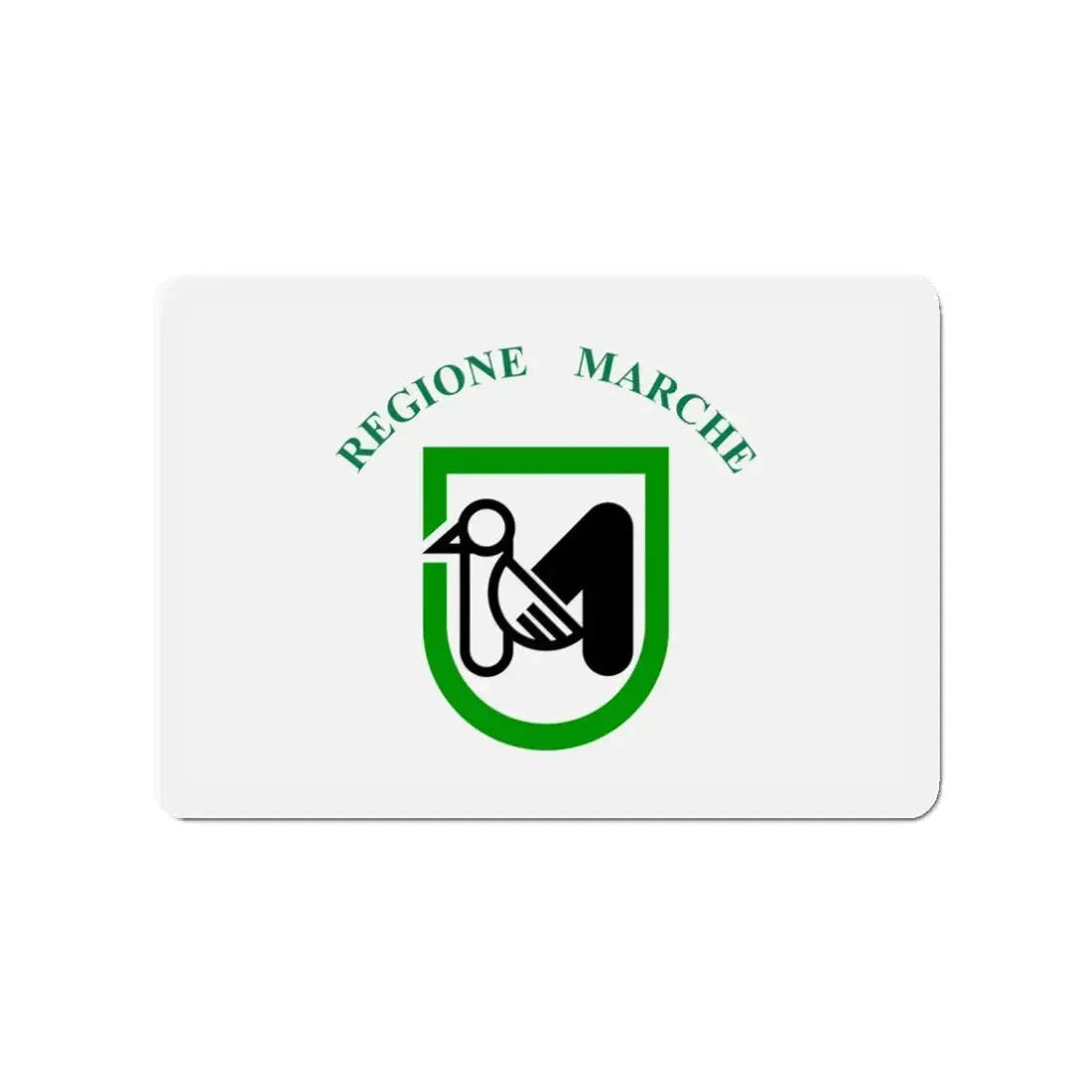 Flag of Marche Italy - Refrigerator Magnet 3 Inch - The Sticker Space