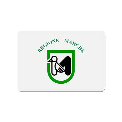 Flag of Marche Italy - Refrigerator Magnet 3 Inch - The Sticker Space