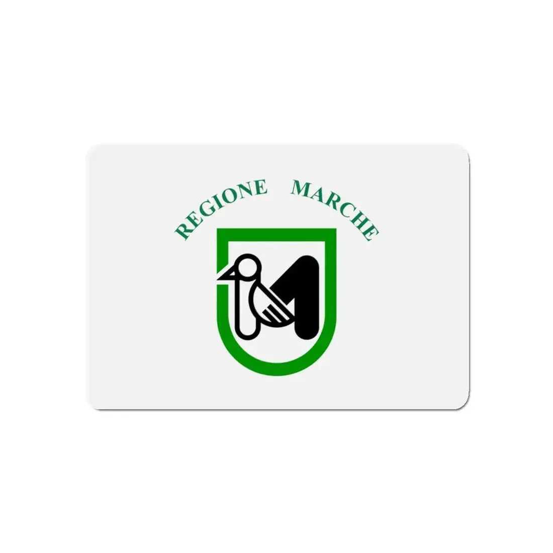 Flag of Marche Italy - Refrigerator Magnet 5 Inch - The Sticker Space