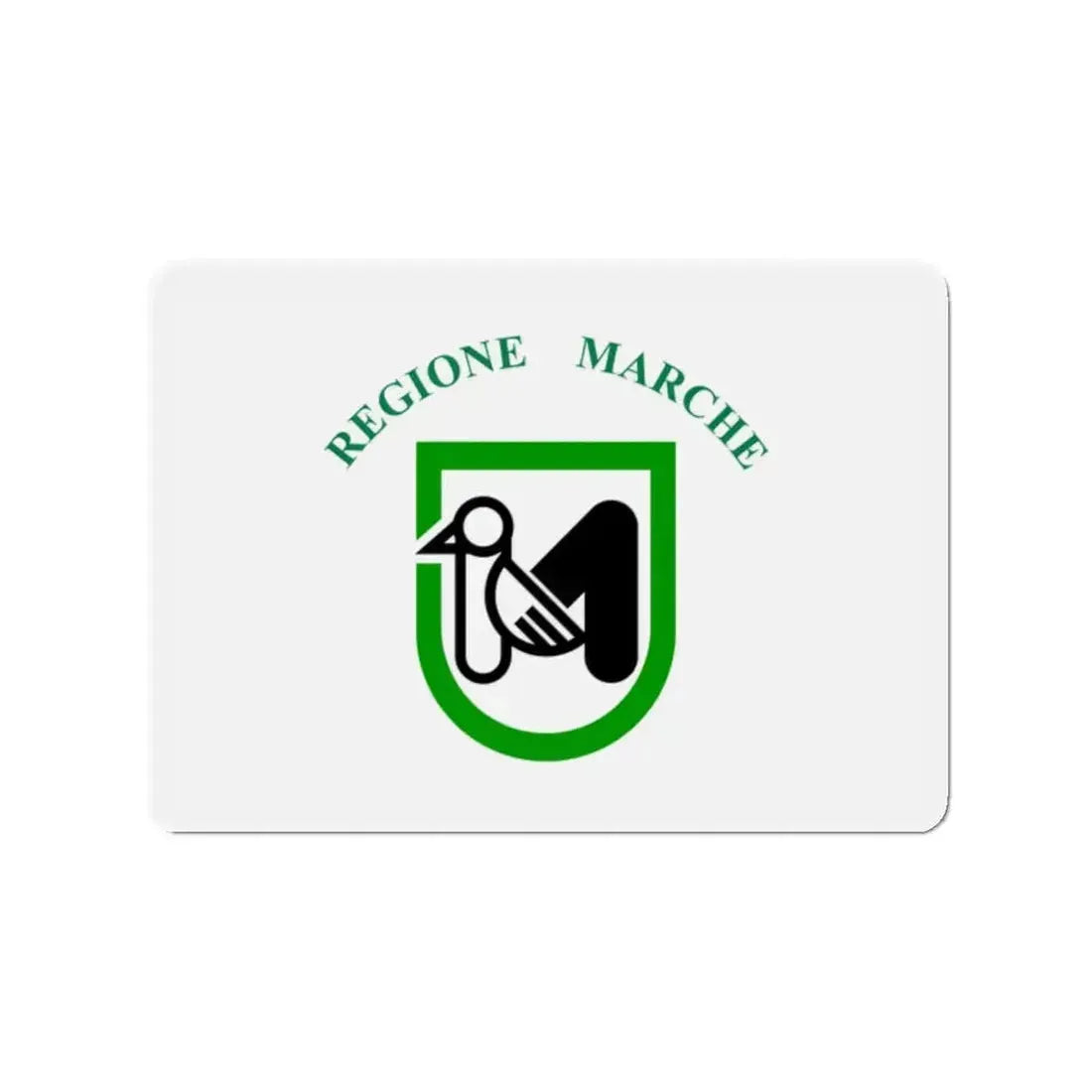 Flag of Marche Italy - Refrigerator Magnet - The Sticker Space