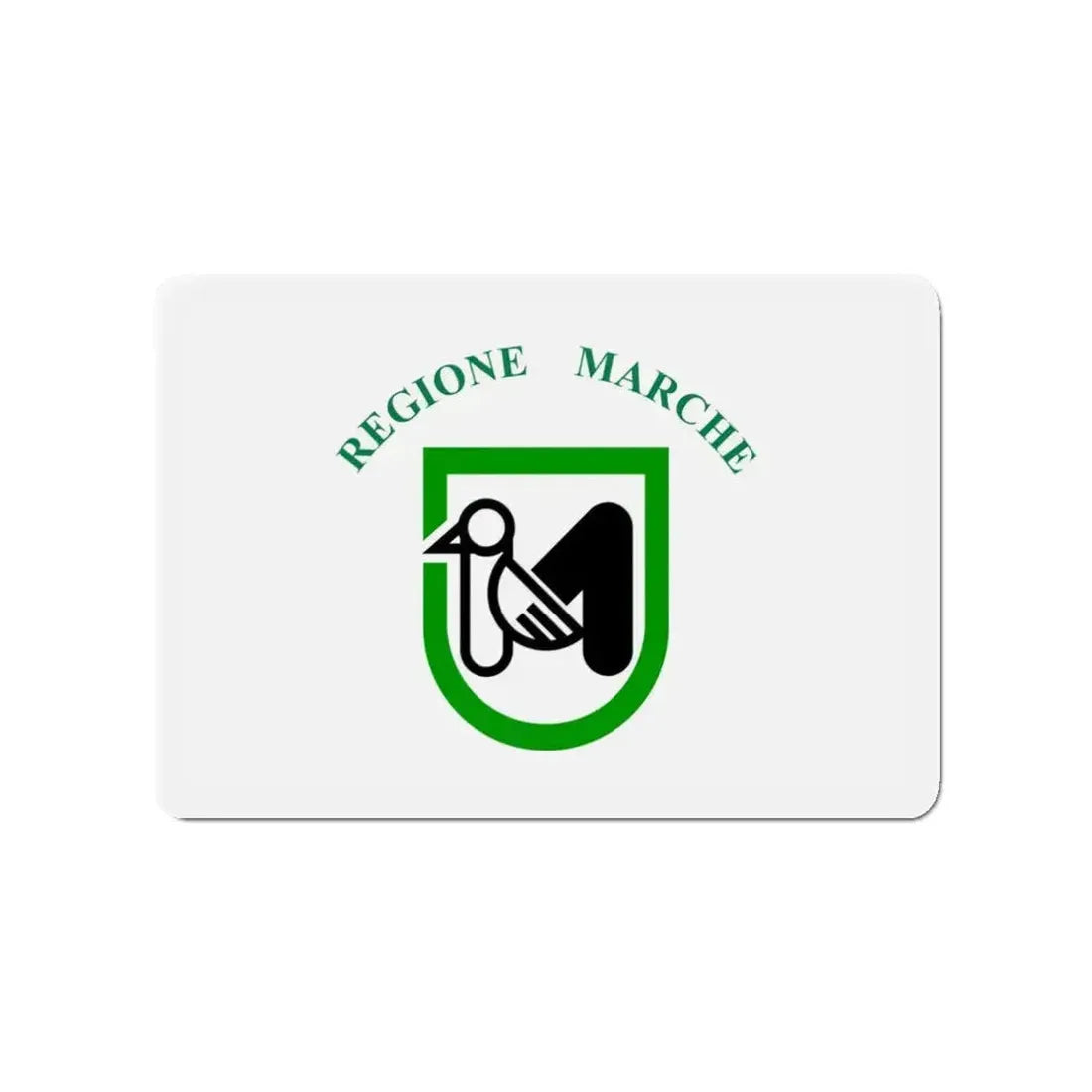 Flag of Marche Italy - Refrigerator Magnet - The Sticker Space