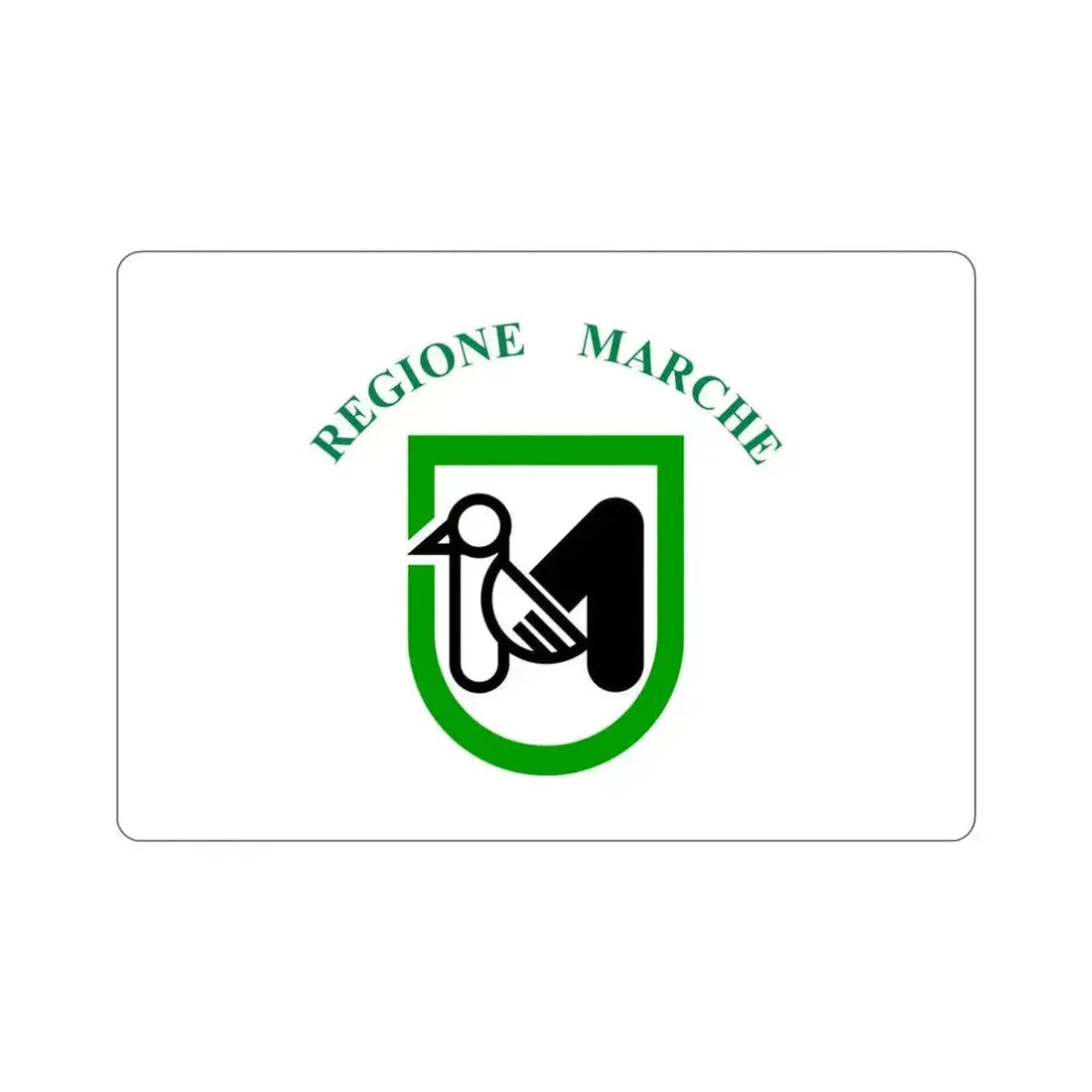 Flag of Marche Italy STICKER Vinyl Die-Cut Decal 4 Inch - The Sticker Space
