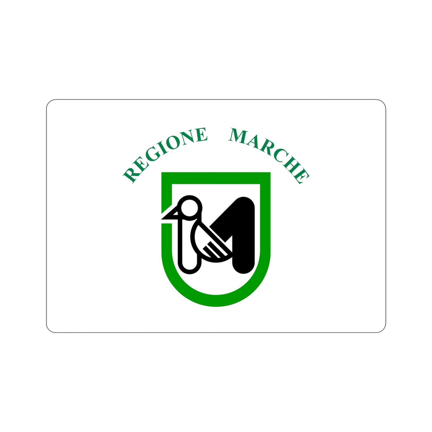 Flag of Marche Italy STICKER Vinyl Die-Cut Decal-5 Inch-The Sticker Space