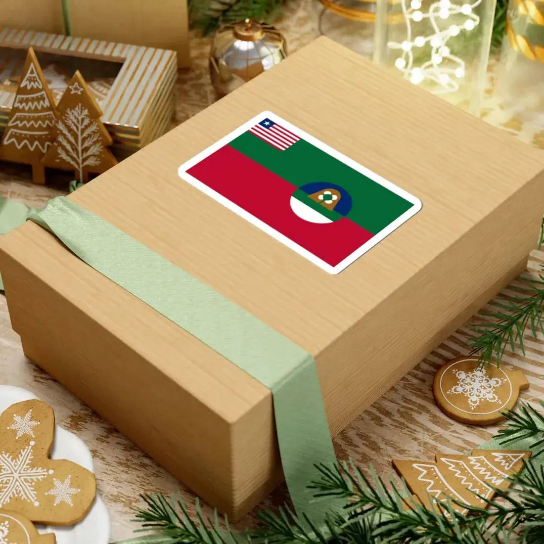 Flag of Margibi County (Liberia) STICKER Vinyl Kiss-Cut Decal - The Sticker Space