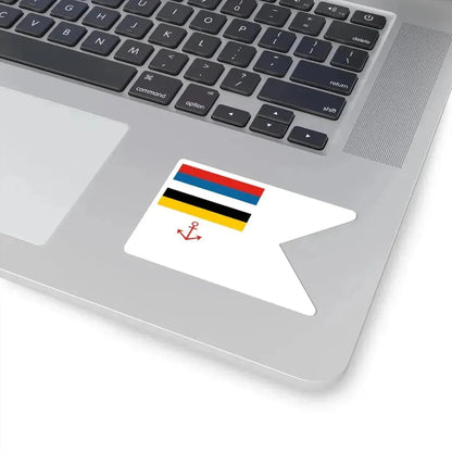 Flag of Marine Police Senior Officer at Present Afloat of Manchukuo (China) STICKER Vinyl Kiss-Cut Decal - The Sticker Space