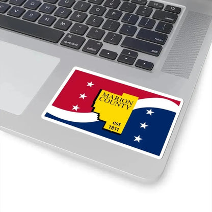 Flag of Marion County Mississippi (United States) STICKER Vinyl Kiss-Cut Decal - The Sticker Space