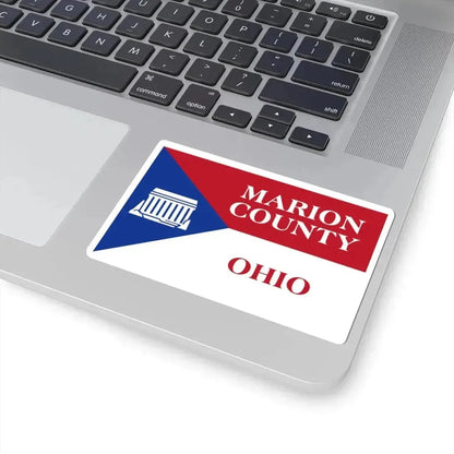 Flag of Marion County Ohio (United States) STICKER Vinyl Kiss-Cut Decal - The Sticker Space