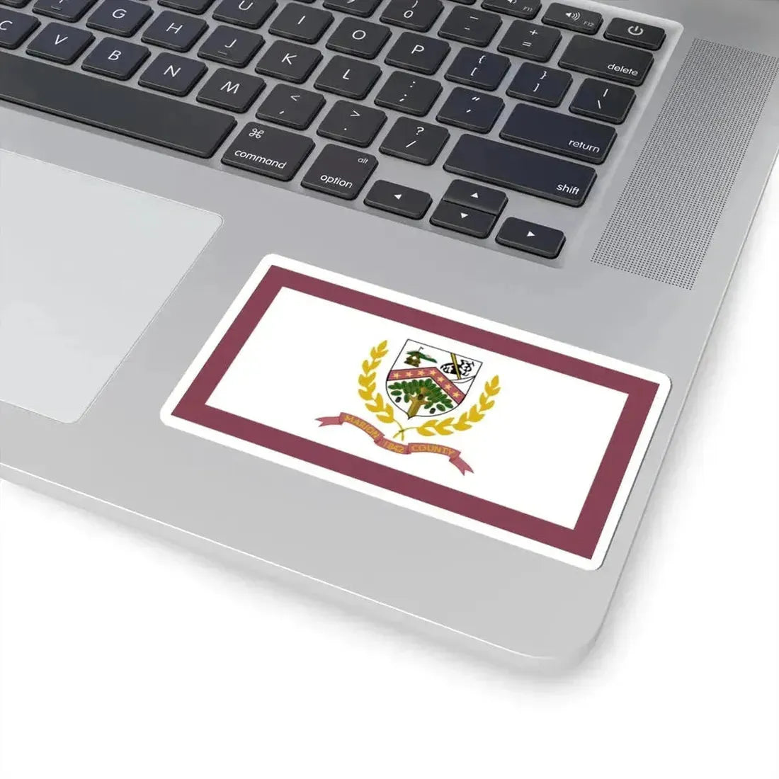 Flag of Marion County West Virginia (United States) STICKER Vinyl Kiss-Cut Decal - The Sticker Space