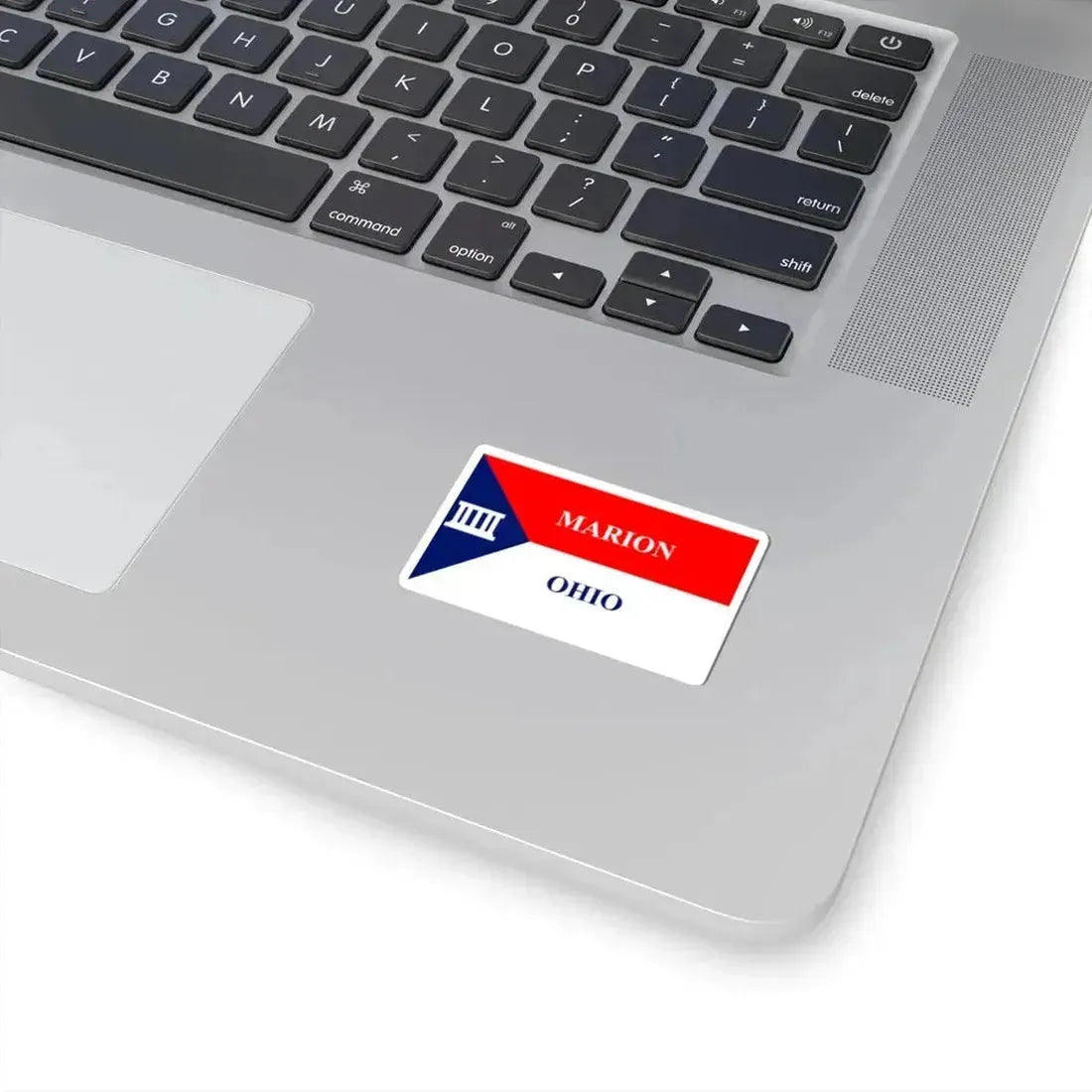 Flag of Marion Ohio (United States) STICKER Vinyl Kiss-Cut Decal - The Sticker Space