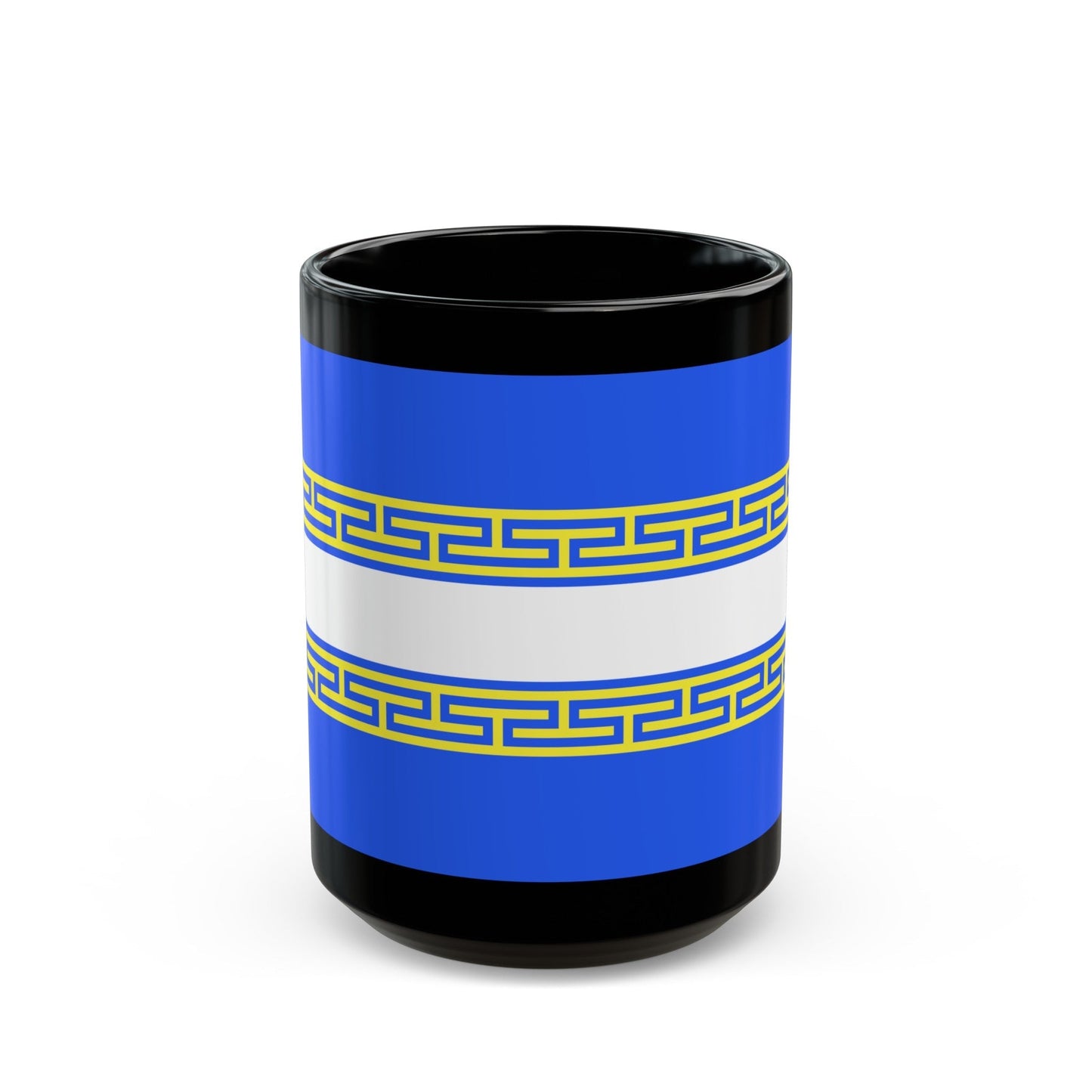 Flag of Marne France 2 - Black Coffee Mug-15oz-The Sticker Space