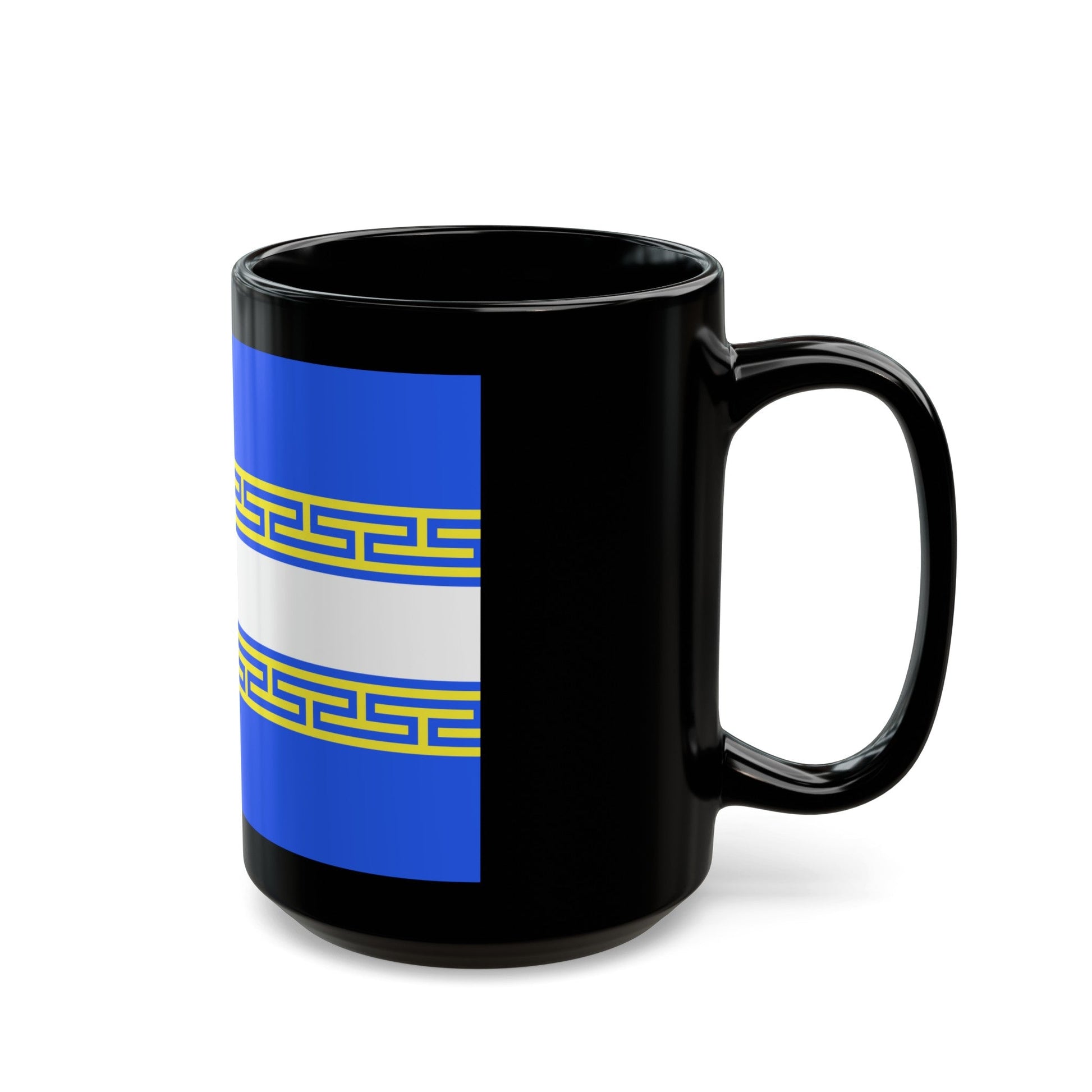 Flag of Marne France 2 - Black Coffee Mug-The Sticker Space