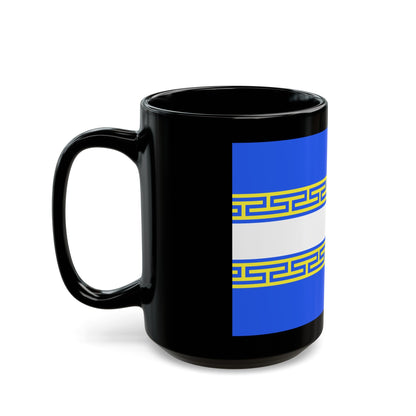 Flag of Marne France 2 - Black Coffee Mug-The Sticker Space