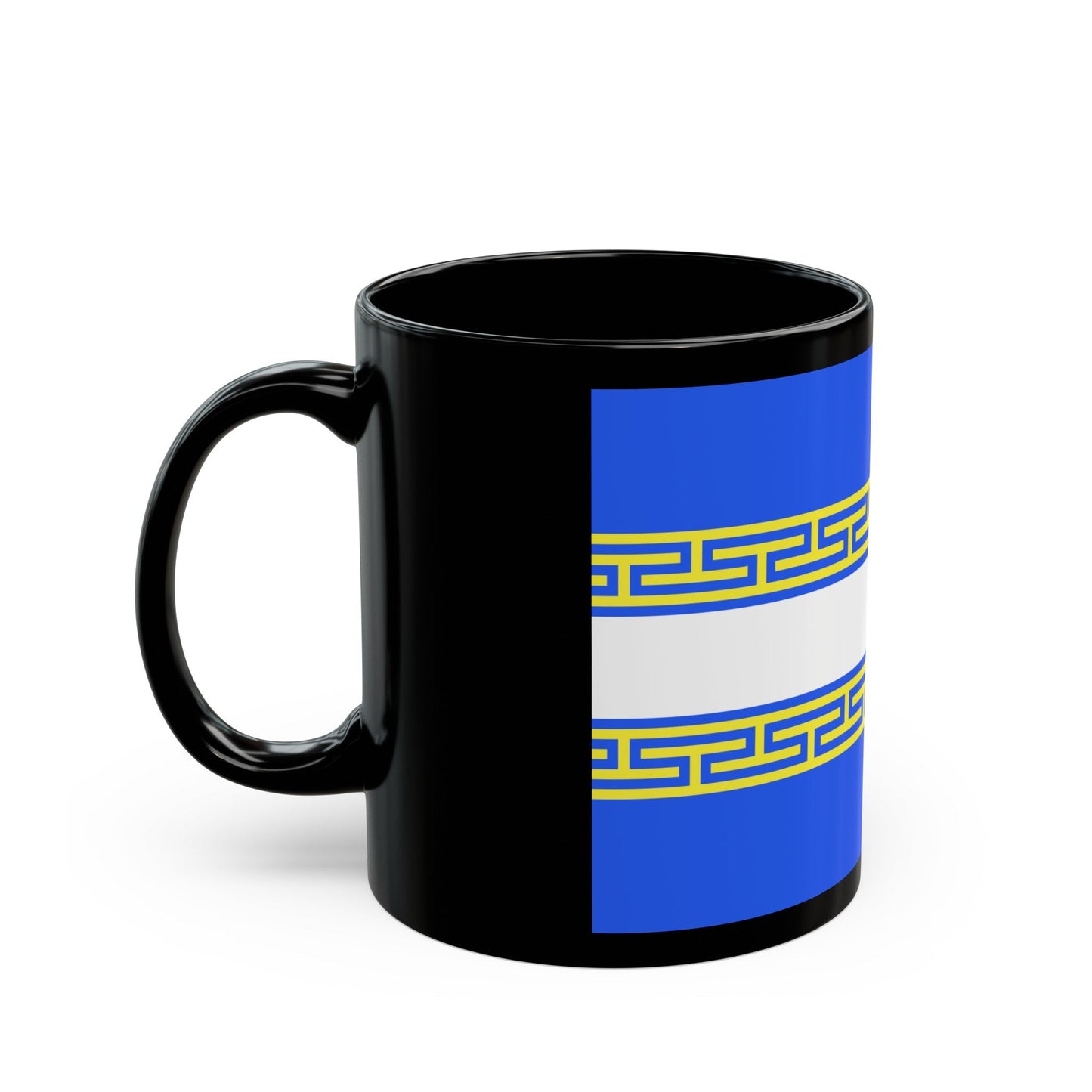 Flag of Marne France 2 - Black Coffee Mug-The Sticker Space