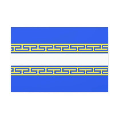 Flag of Marne France 2 - Canvas Wall Art 36" x 24" 1.25" - The Sticker Space