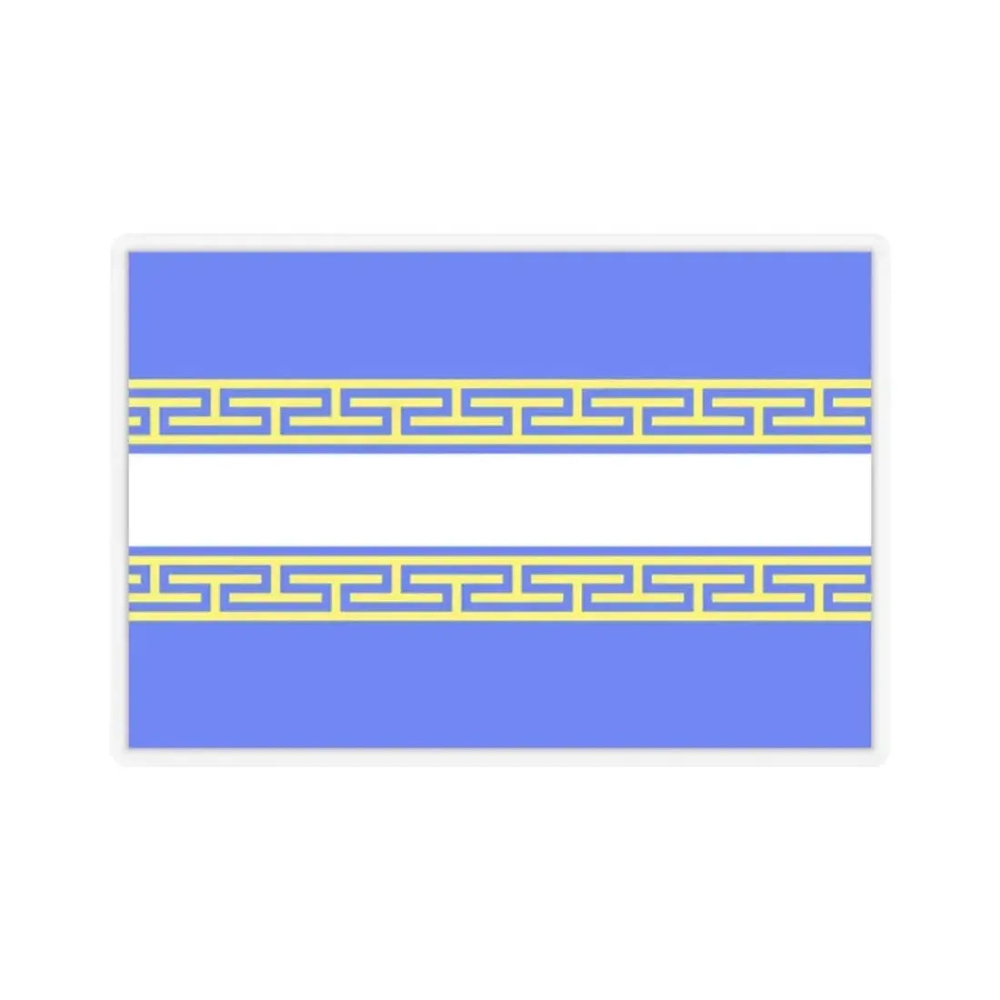 Flag of Marne France 2 - STICKER Vinyl Kiss-Cut Decal 2 Inch Transparent - The Sticker Space