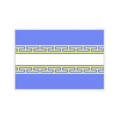 Flag of Marne France 2 - STICKER Vinyl Kiss-Cut Decal 2 Inch Transparent - The Sticker Space