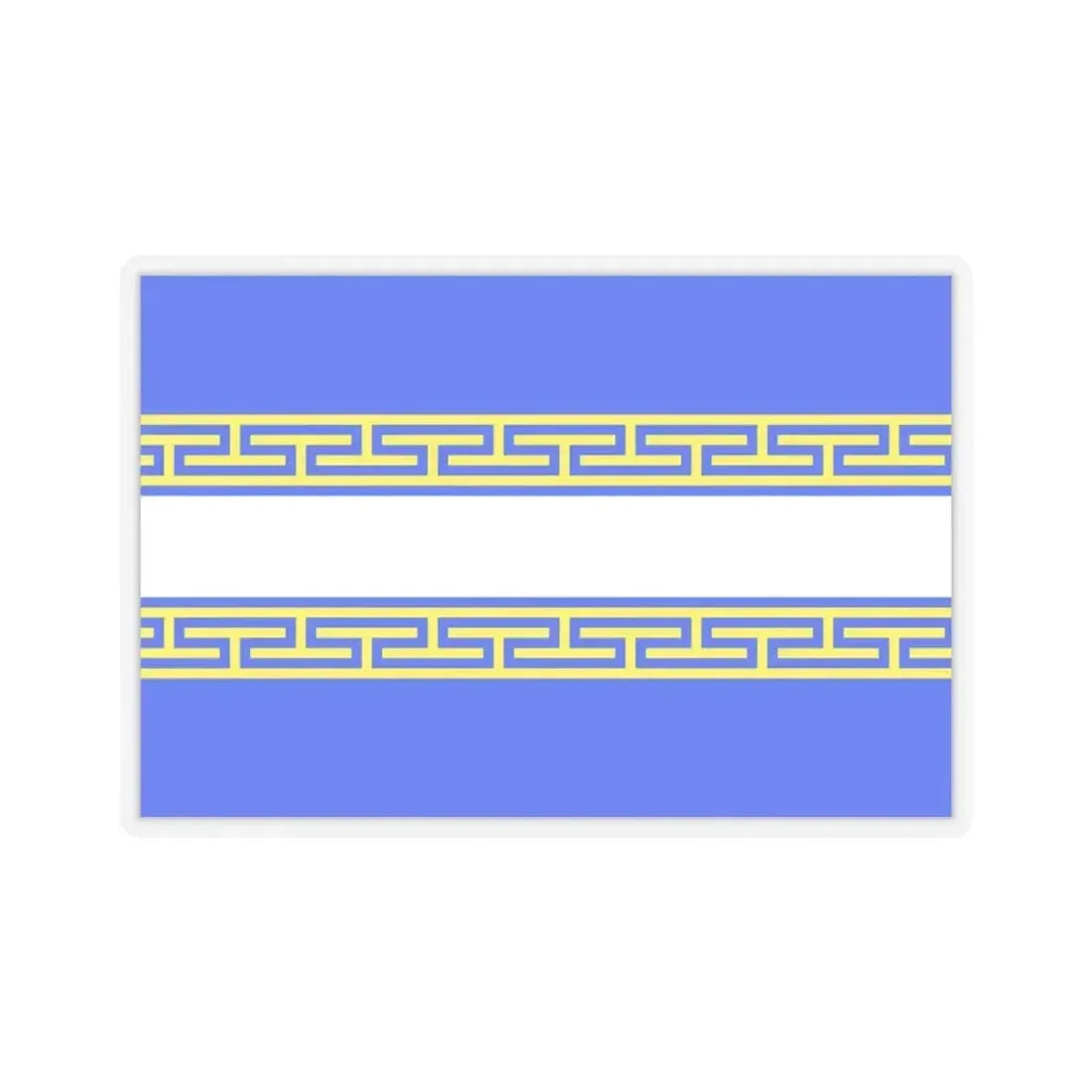 Flag of Marne France 2 - STICKER Vinyl Kiss-Cut Decal 3 Inch Transparent - The Sticker Space