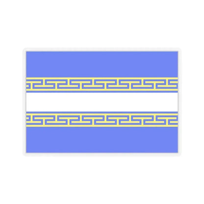 Flag of Marne France 2 - STICKER Vinyl Kiss-Cut Decal 3 Inch Transparent - The Sticker Space